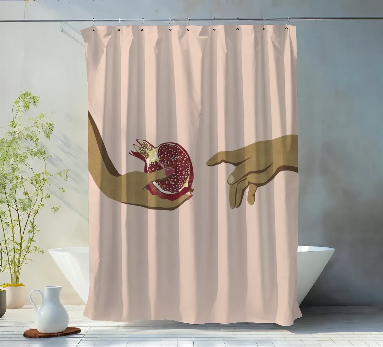Almost Touched tenda da doccia da Illustration Raissa Oltmanns