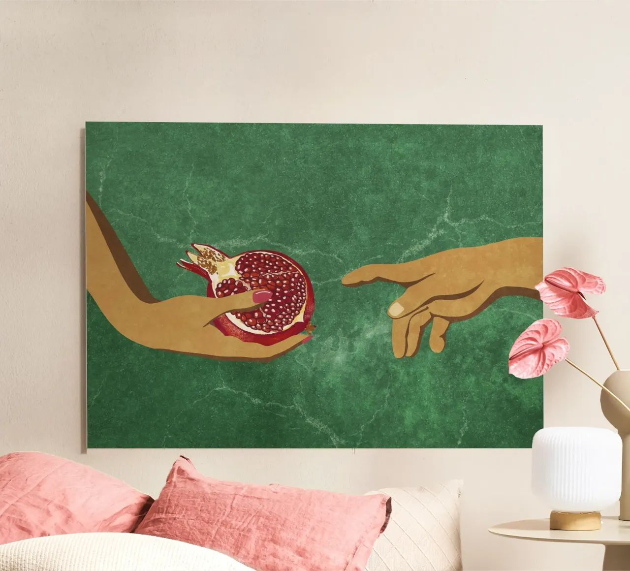 Almost Touched alluminio dibond da Illustration Raissa Oltmanns