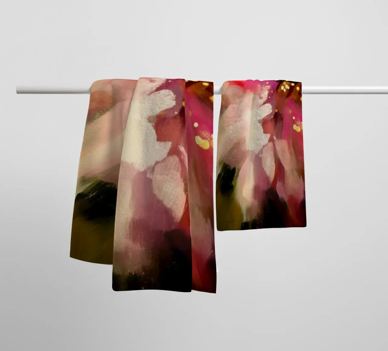 Bloesem van rust badhanddoek van Modern Muse