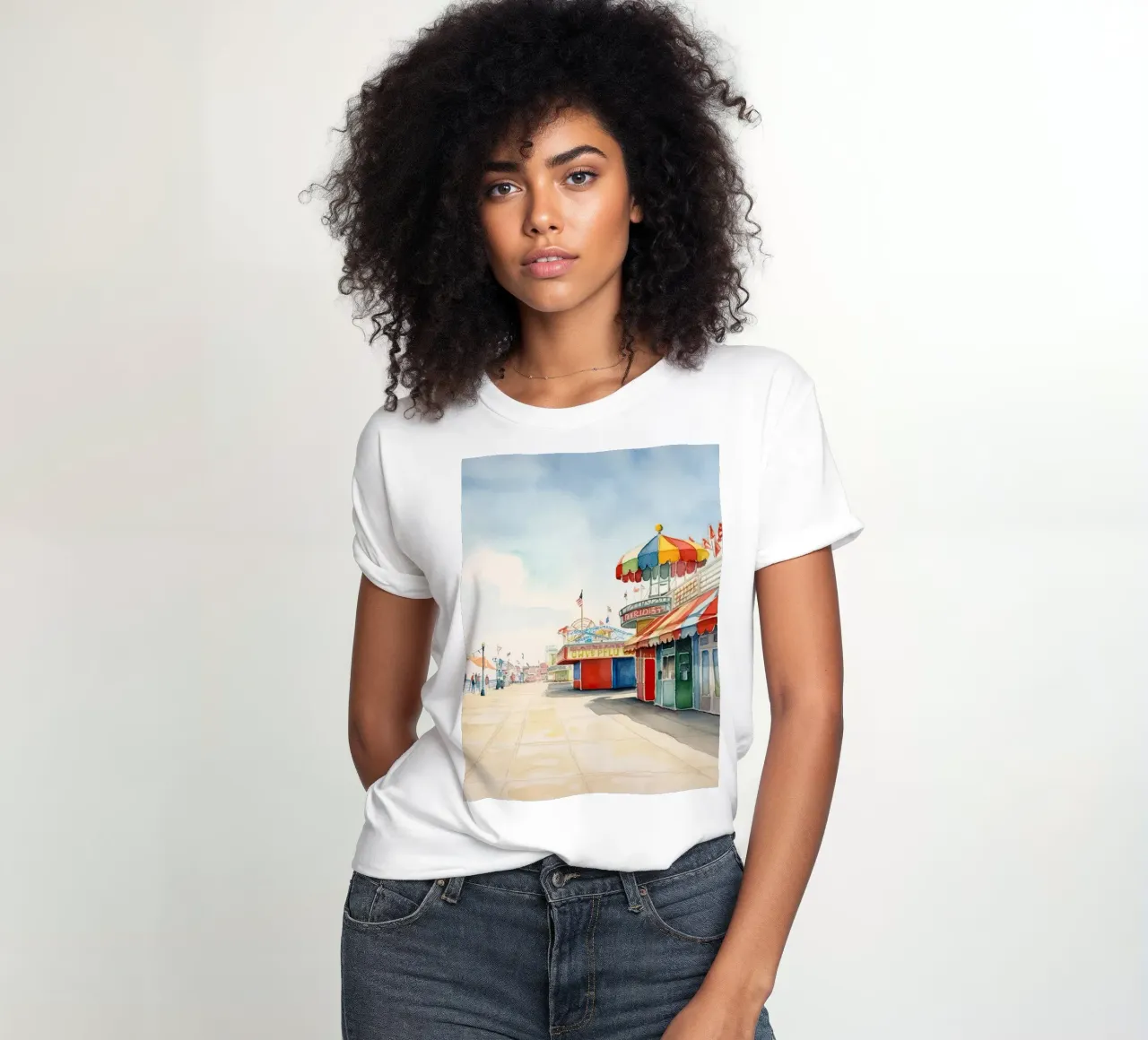 Parque de atracciones camiseta de mujer de DaarbyN