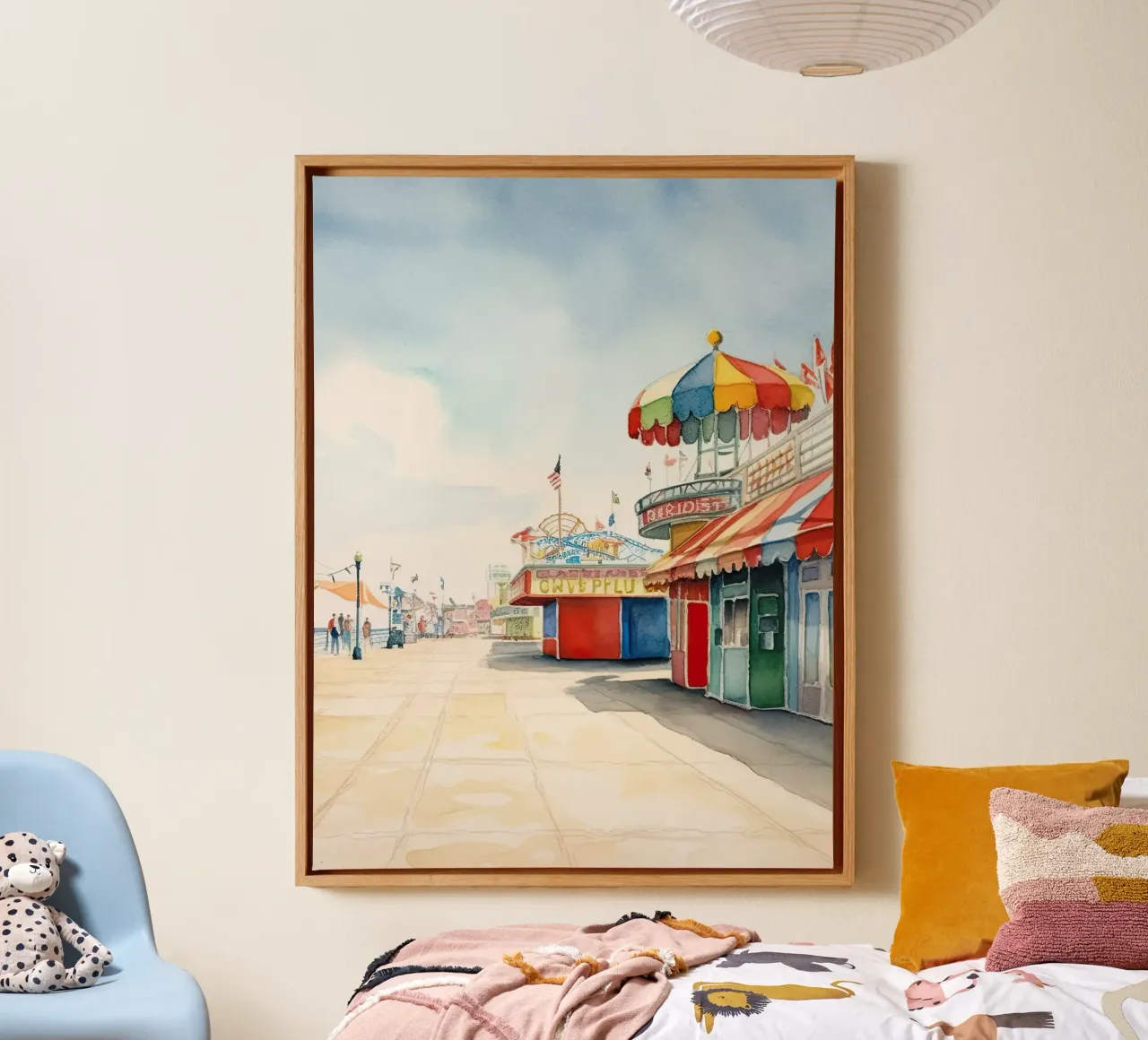 Amusement Park canvas with Floater frame by DaarbyN