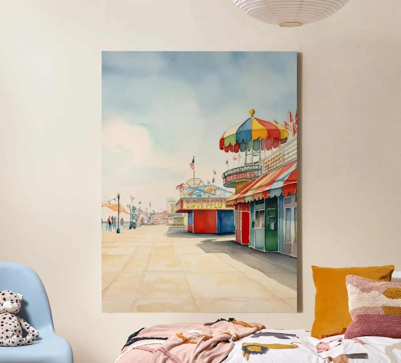 Amusement Park canvas with Floater frame by DaarbyN