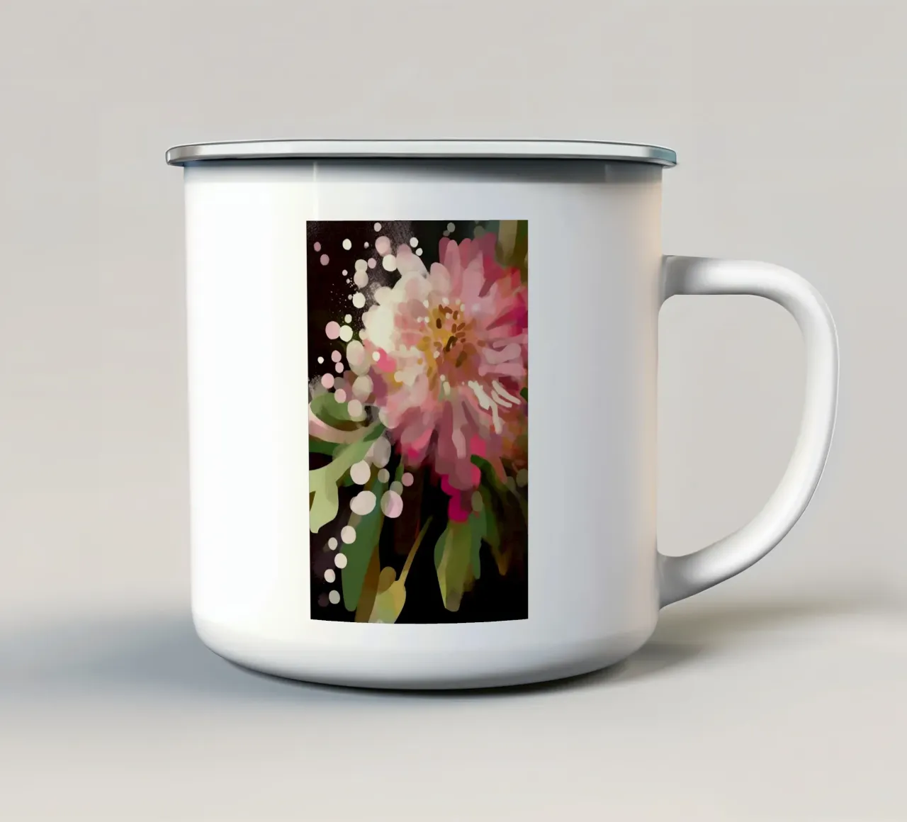 Portamento dei petali tazza in smalto da Modern Muse