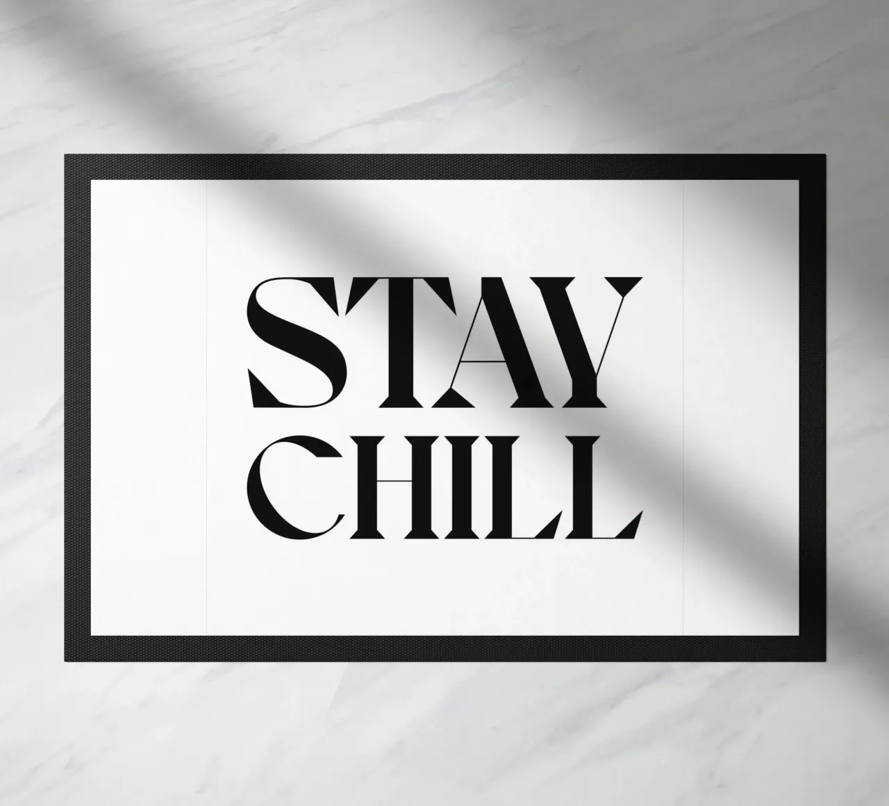 STAY CHILL doormat by n.4