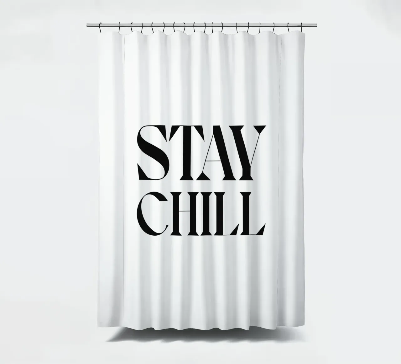 STAY CHILL shower curtain by n.4