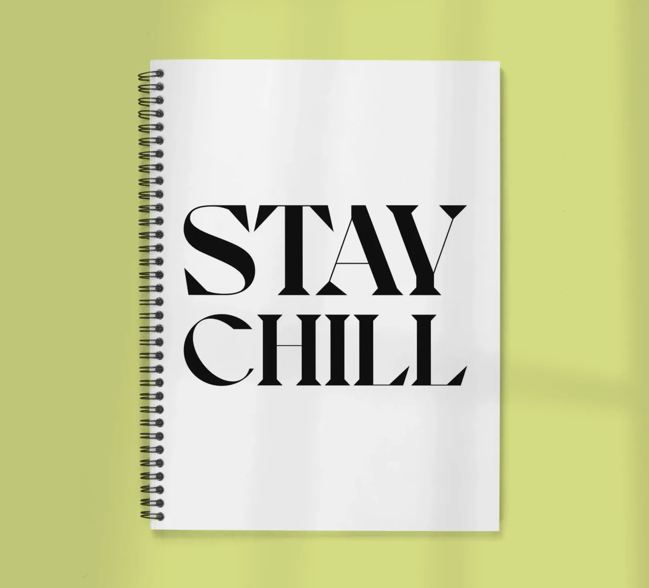 STAY CHILL spiral notebook by n.4