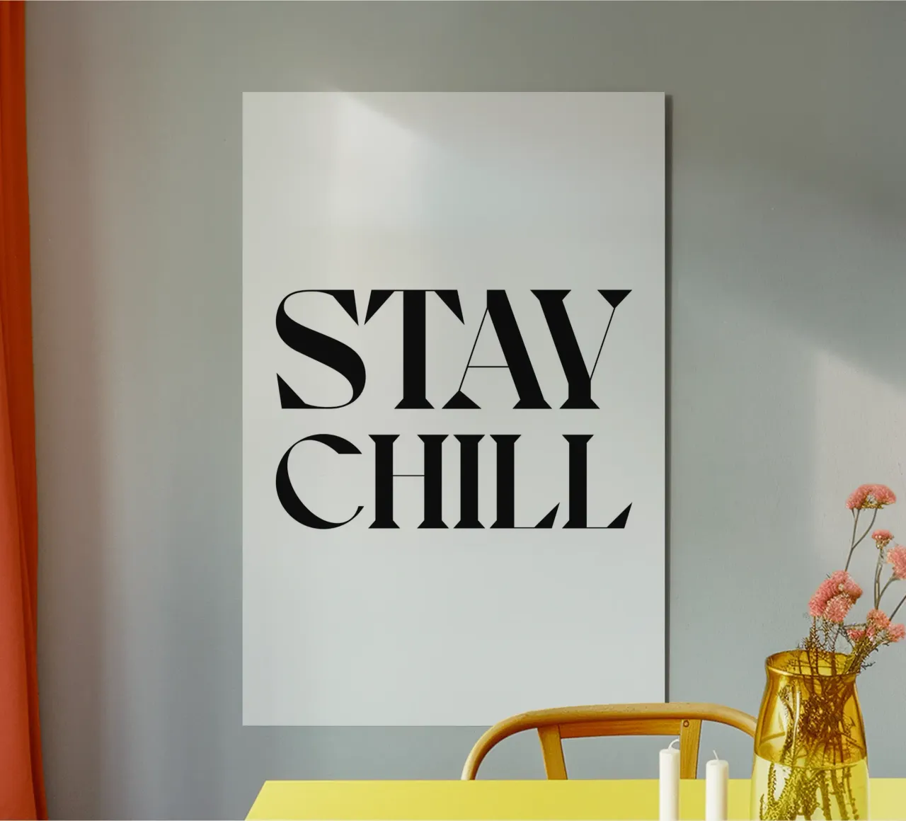 STAY CHILL alu-dibond by n.4