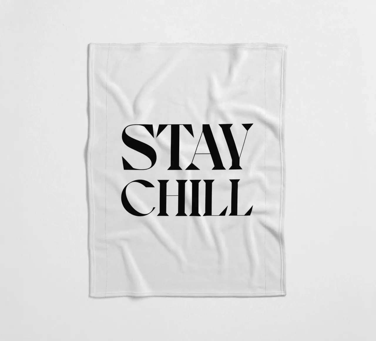 STAY CHILL fleece blanket by n.4
