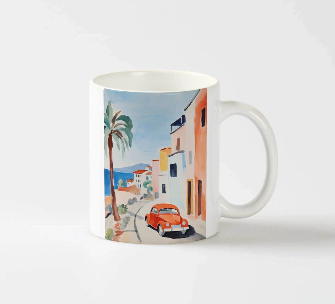 Vue du bord de mer mug en céramique de DaarbyN