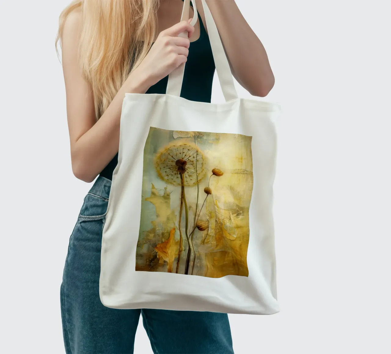 Semi d'oro borsa in juta da Modern Muse