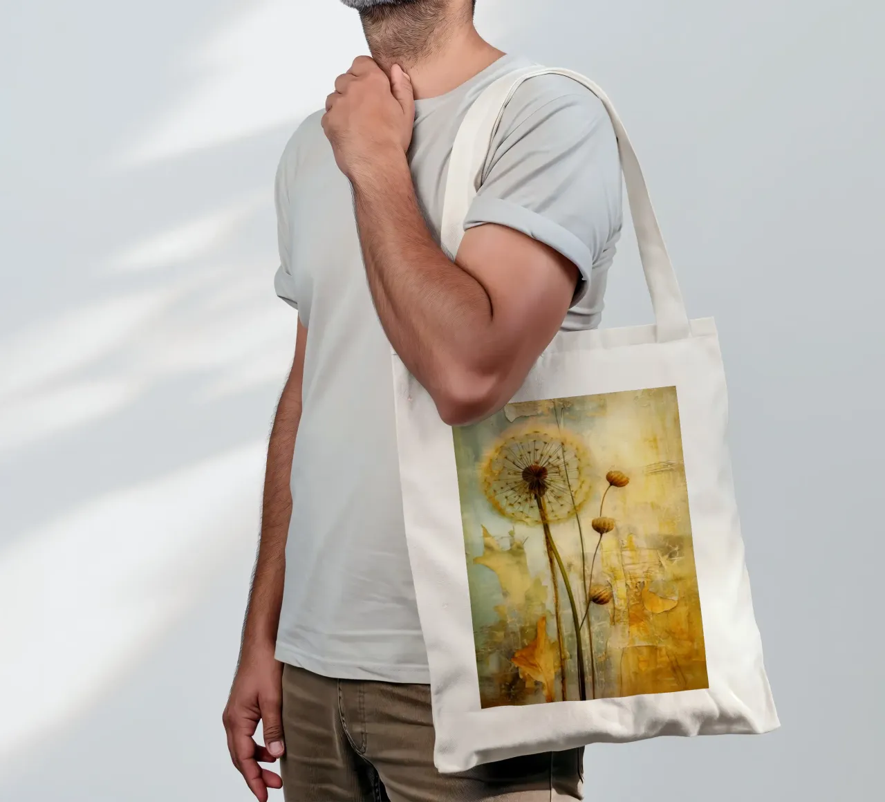 Semi d'oro borsa in juta da Modern Muse