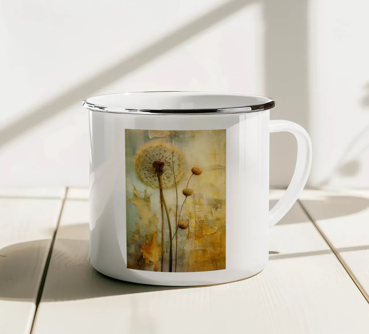 Semi d'oro tazza in smalto da Modern Muse
