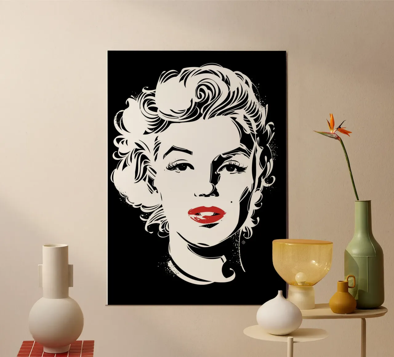 Marilyn Monroe alluminio dibond da nabakumov