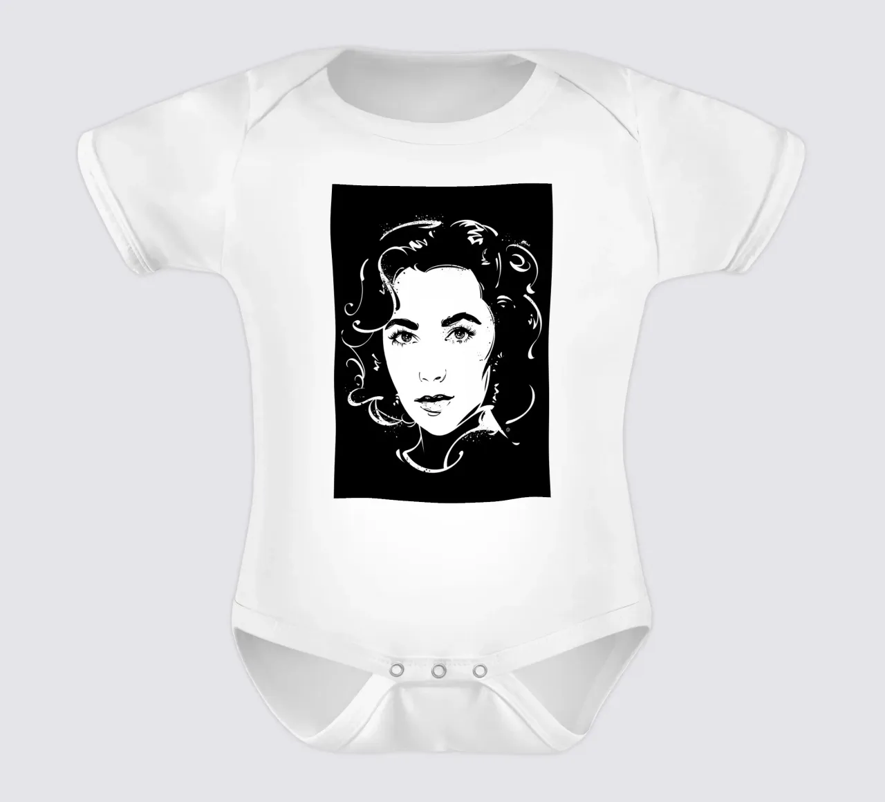 Elizabeth Taylor babyrompertje korte mouwen van nabakumov