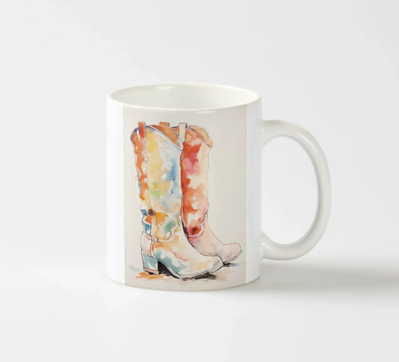 Stivali occidentali colorati tazza in ceramica da DaarbyN