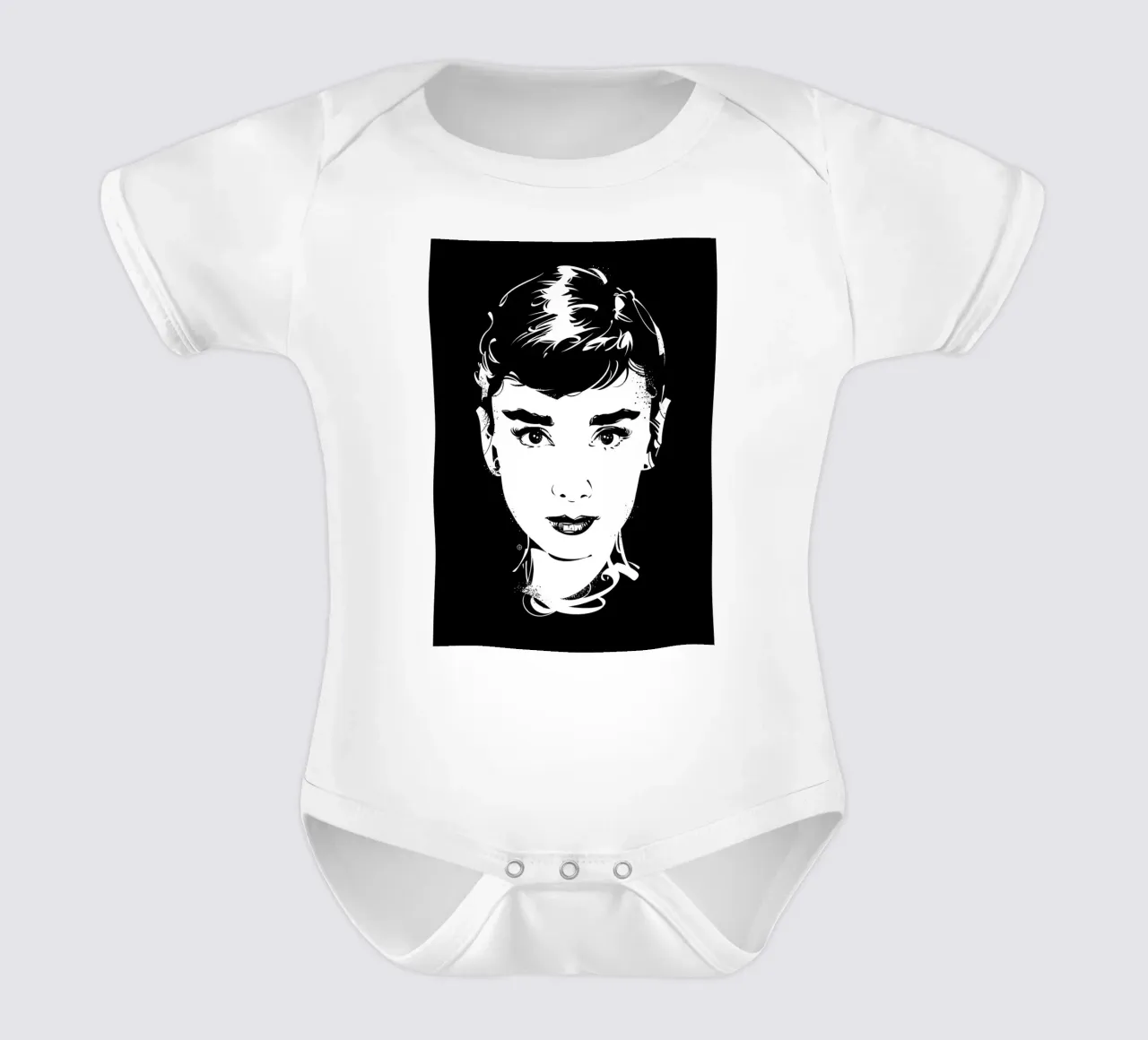 Audrey Hepburn body neonato maniche corte da nabakumov