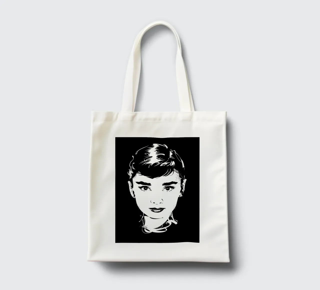 Audrey Hepburn tote bag by nabakumov