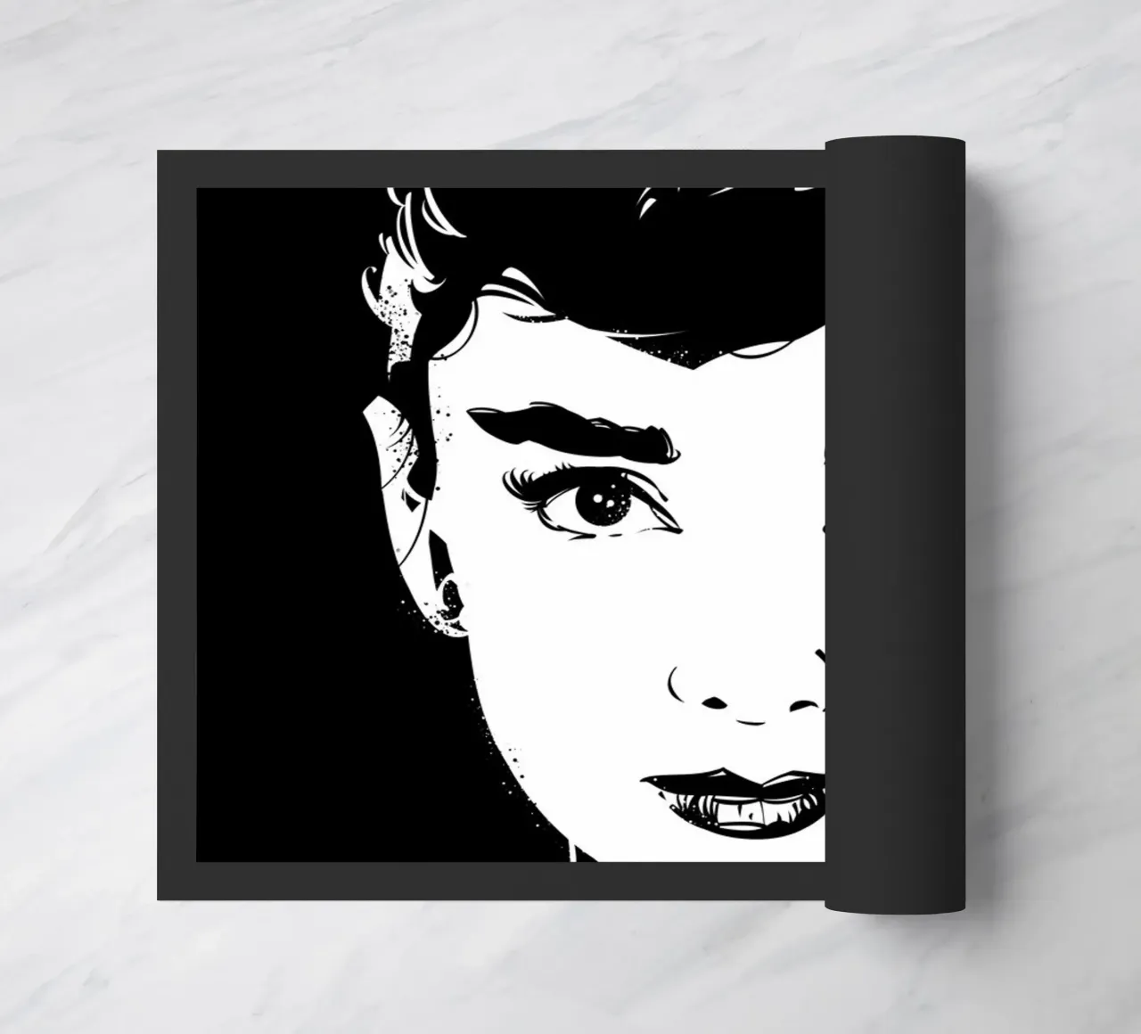 Audrey Hepburn doormat by nabakumov