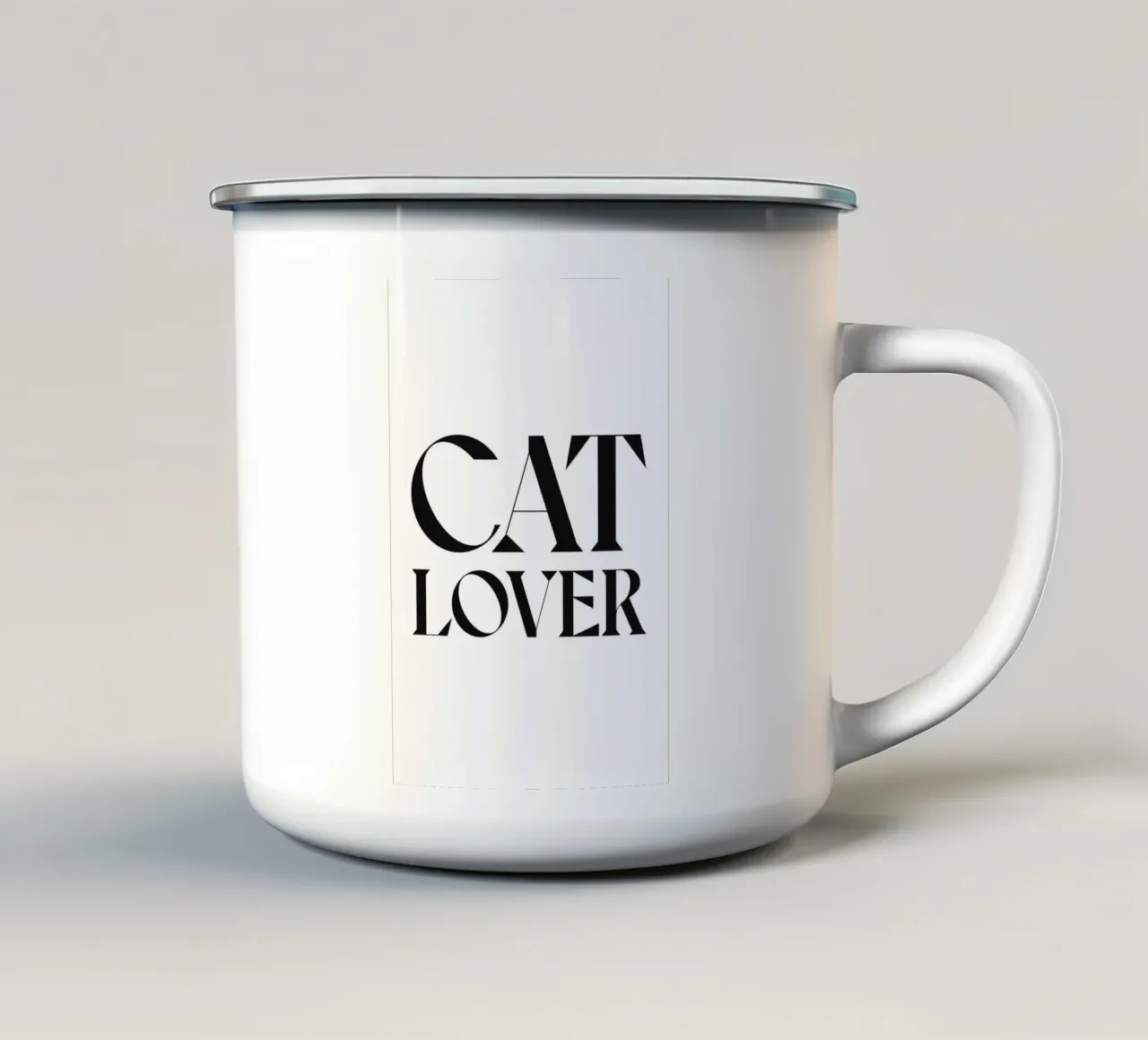 AMANTE DEI GATTI tazza in smalto da n.4