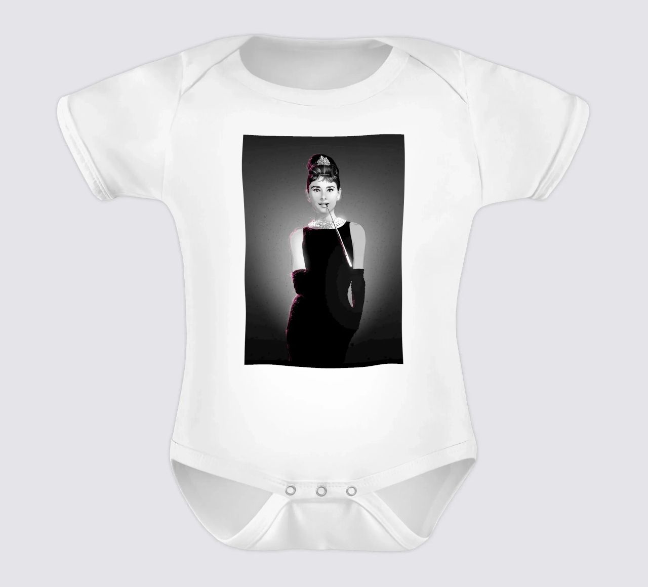 Audrey Hepburn Kurzarm Babybody von nabakumov