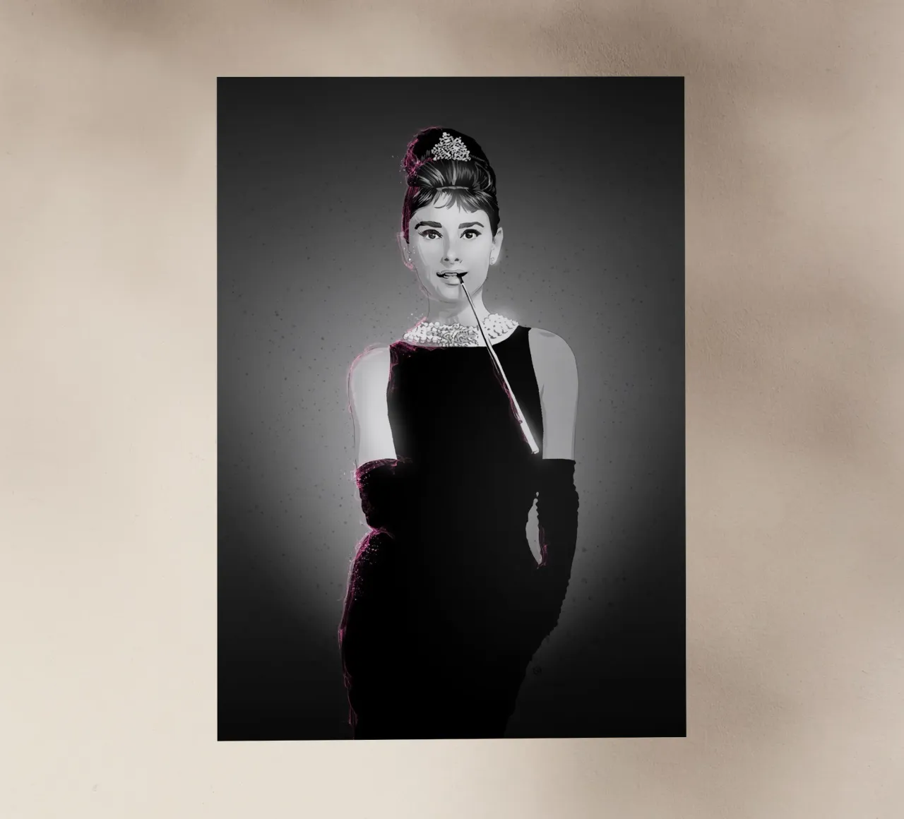 Audrey Hepburn pellicola backlit da nabakumov
