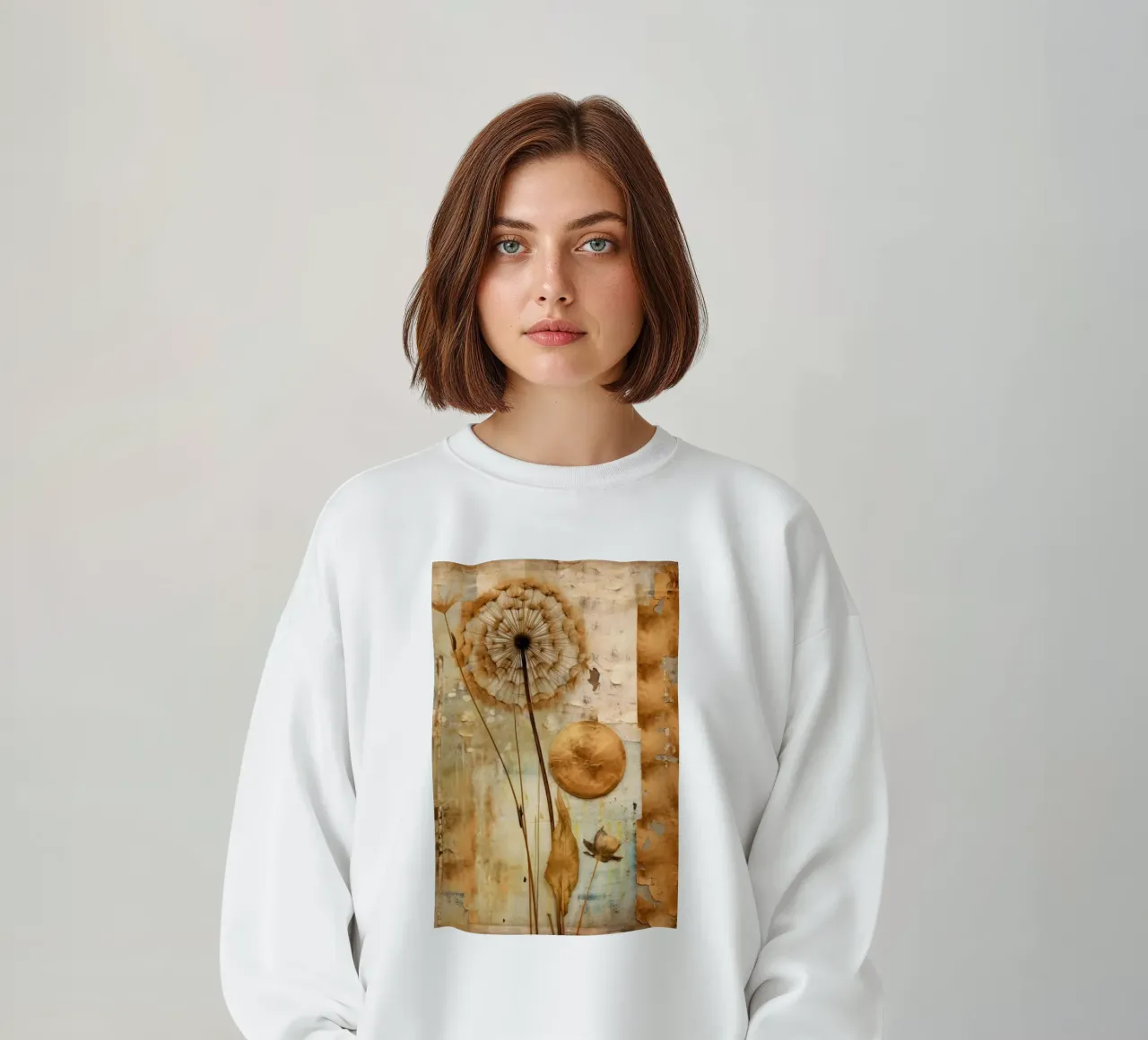 Geometria della natura in oro felpa da Modern Muse