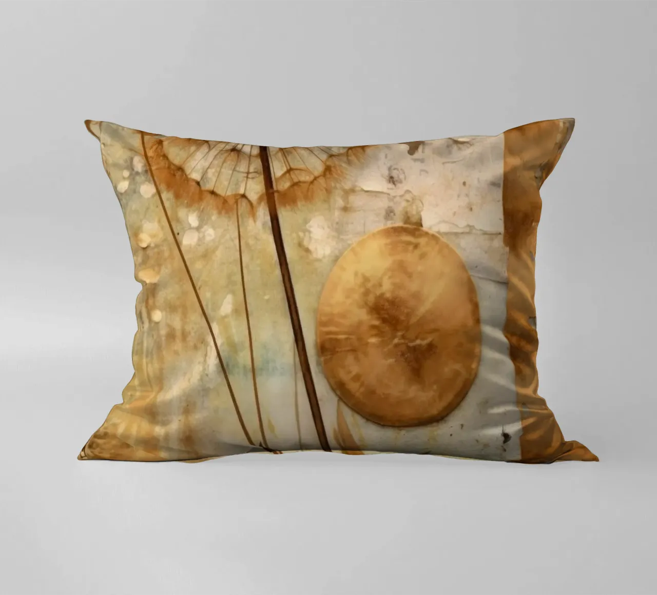 Geometria della natura in oro cuscino da Modern Muse