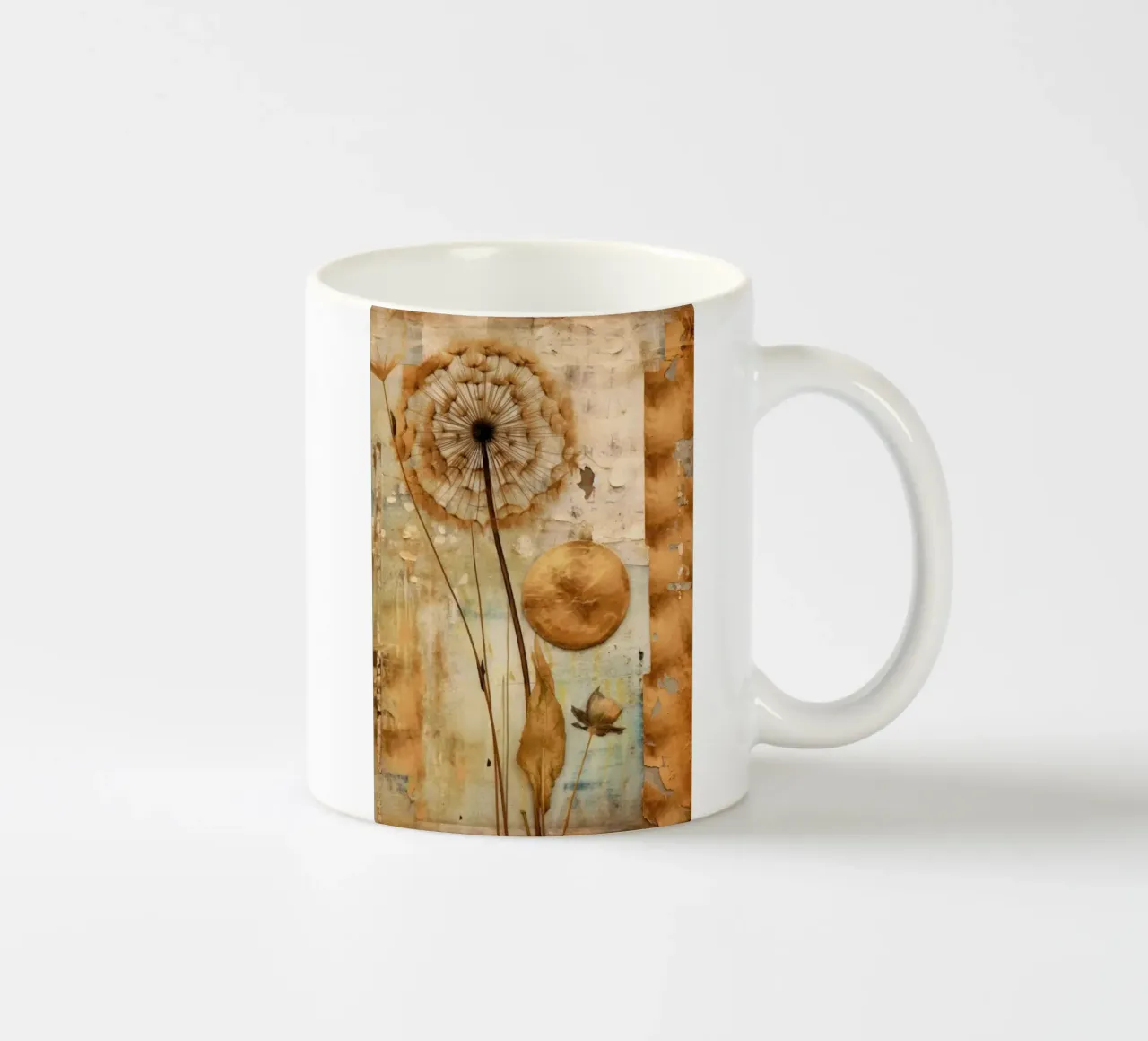 Geometria della natura in oro tazza in ceramica da Modern Muse