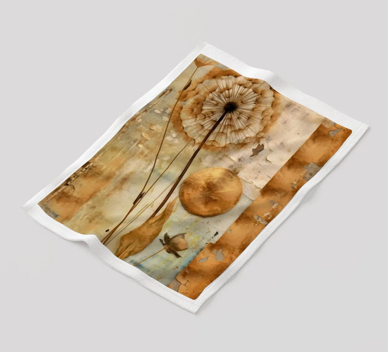 Geometria della natura in oro coperta in pile da Modern Muse