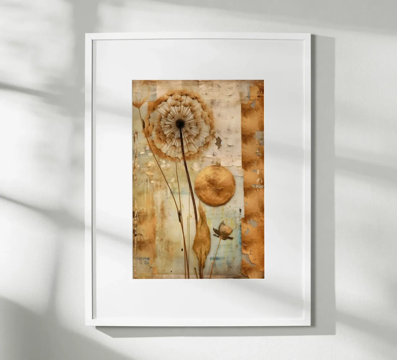 Geometria della natura in oro carta hahnemühle da Modern Muse