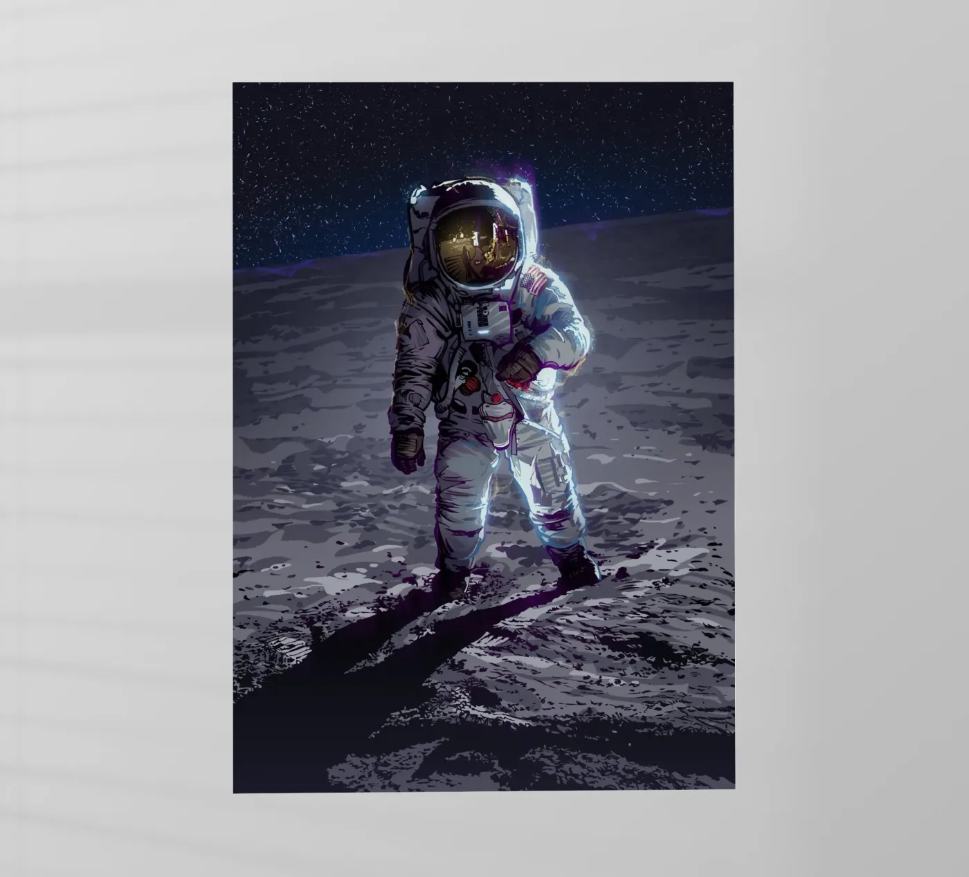 Apollo 11 backlit folie van nabakumov