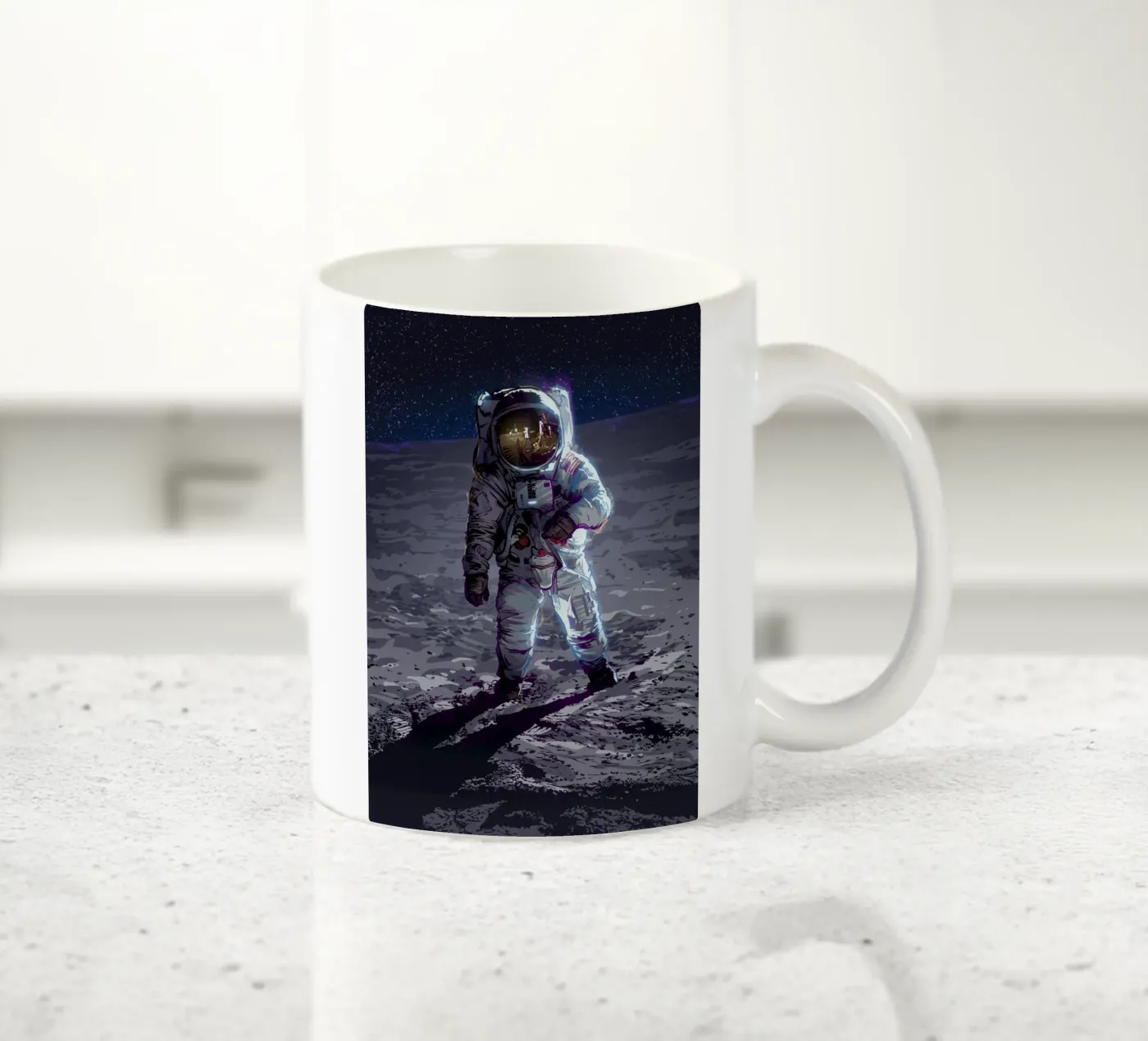 Apollo 11 ceramic mug by nabakumov