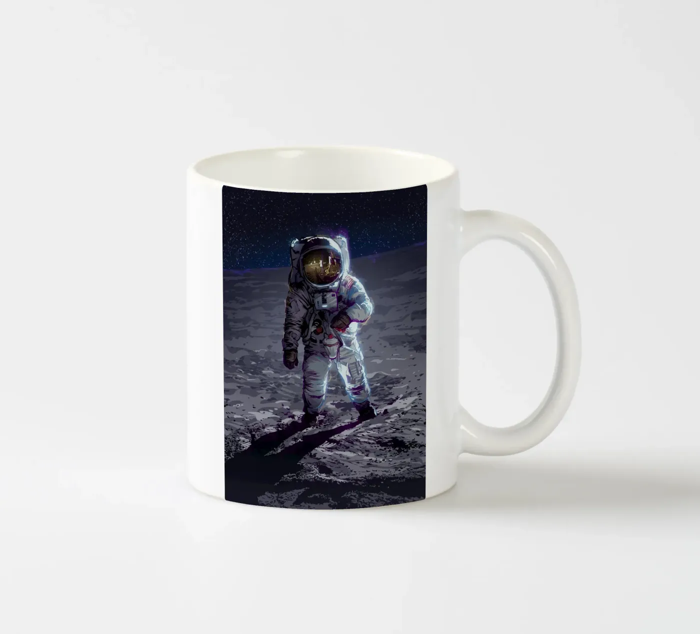 Apollo 11 ceramic mug by nabakumov
