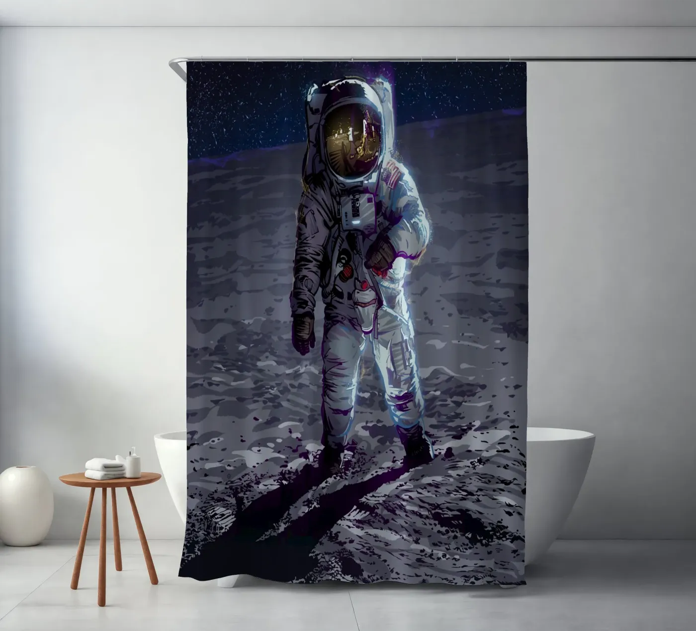 Apollo 11 douchegordijn van nabakumov