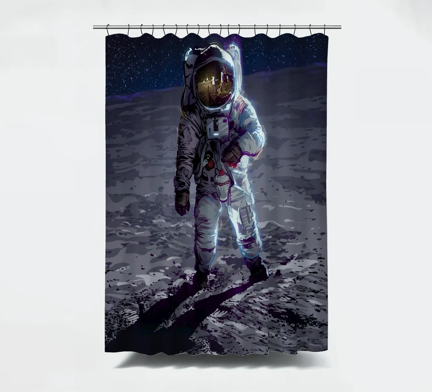 Apollo 11 douchegordijn van nabakumov