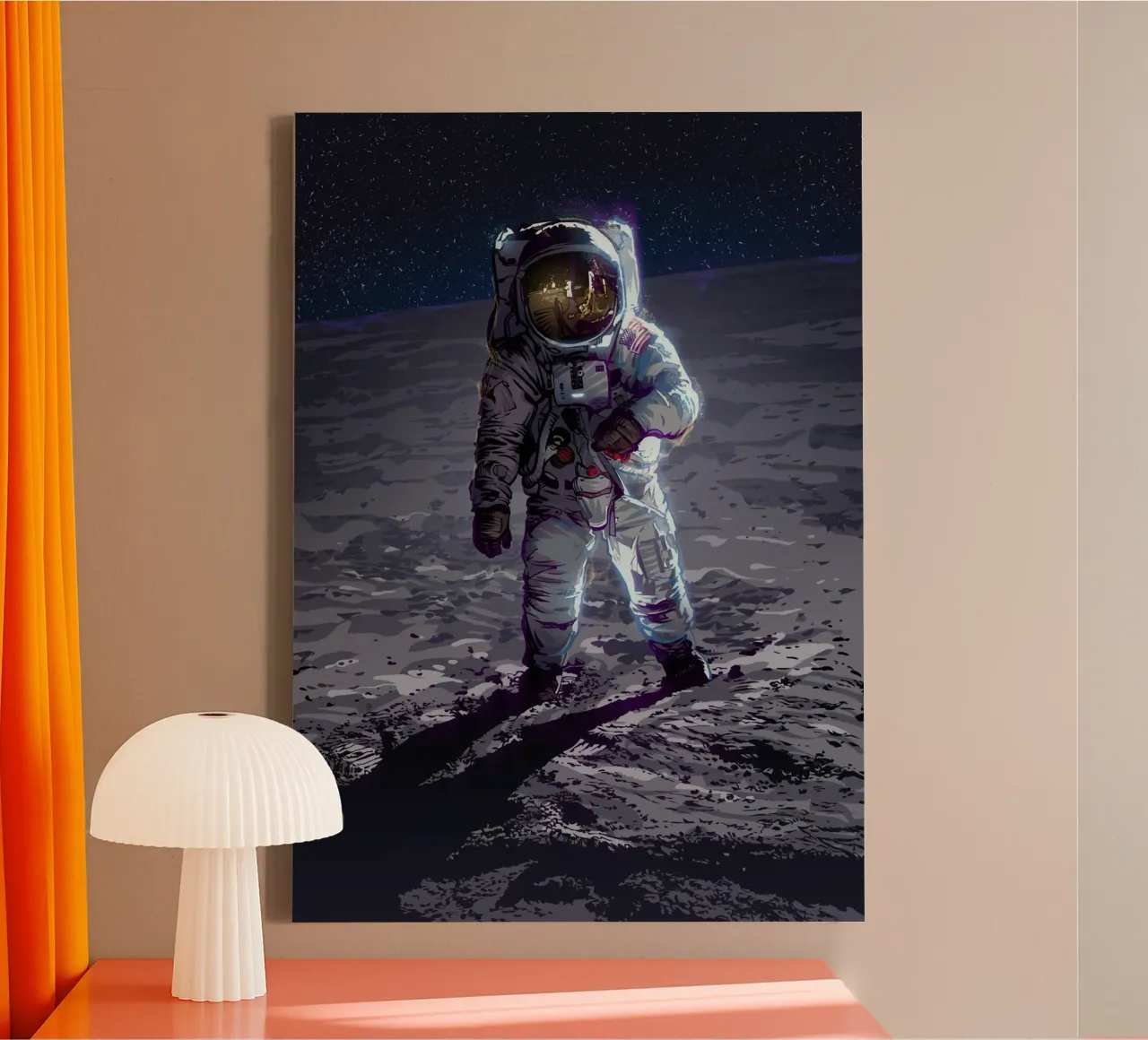 Apollo 11 tela con Cornice a cassetta da nabakumov