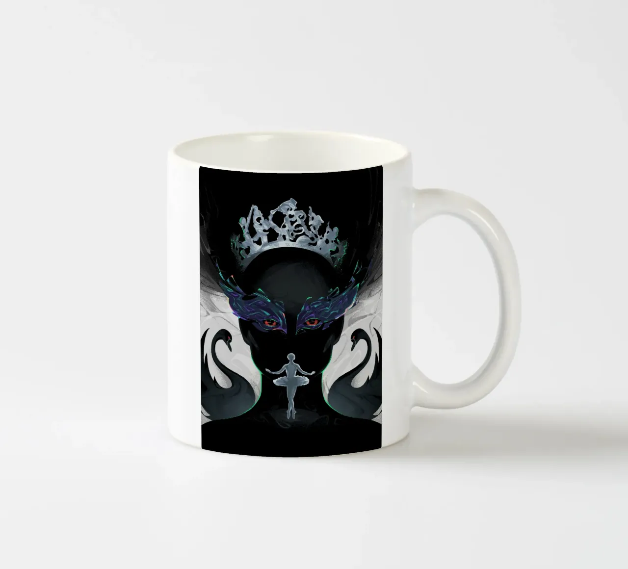 Black Swan ceramic mug by nabakumov