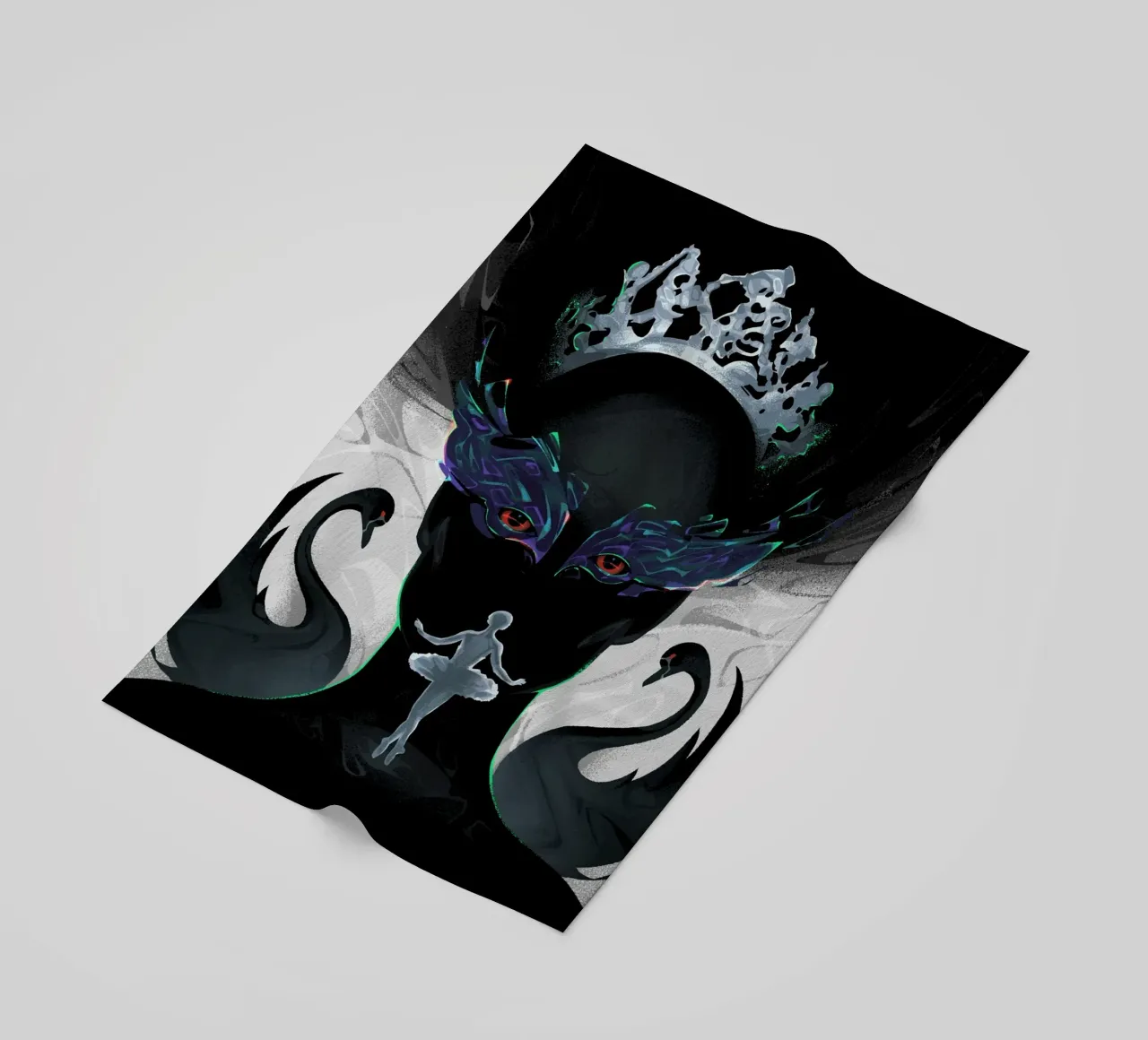 Black Swan beach towel by nabakumov