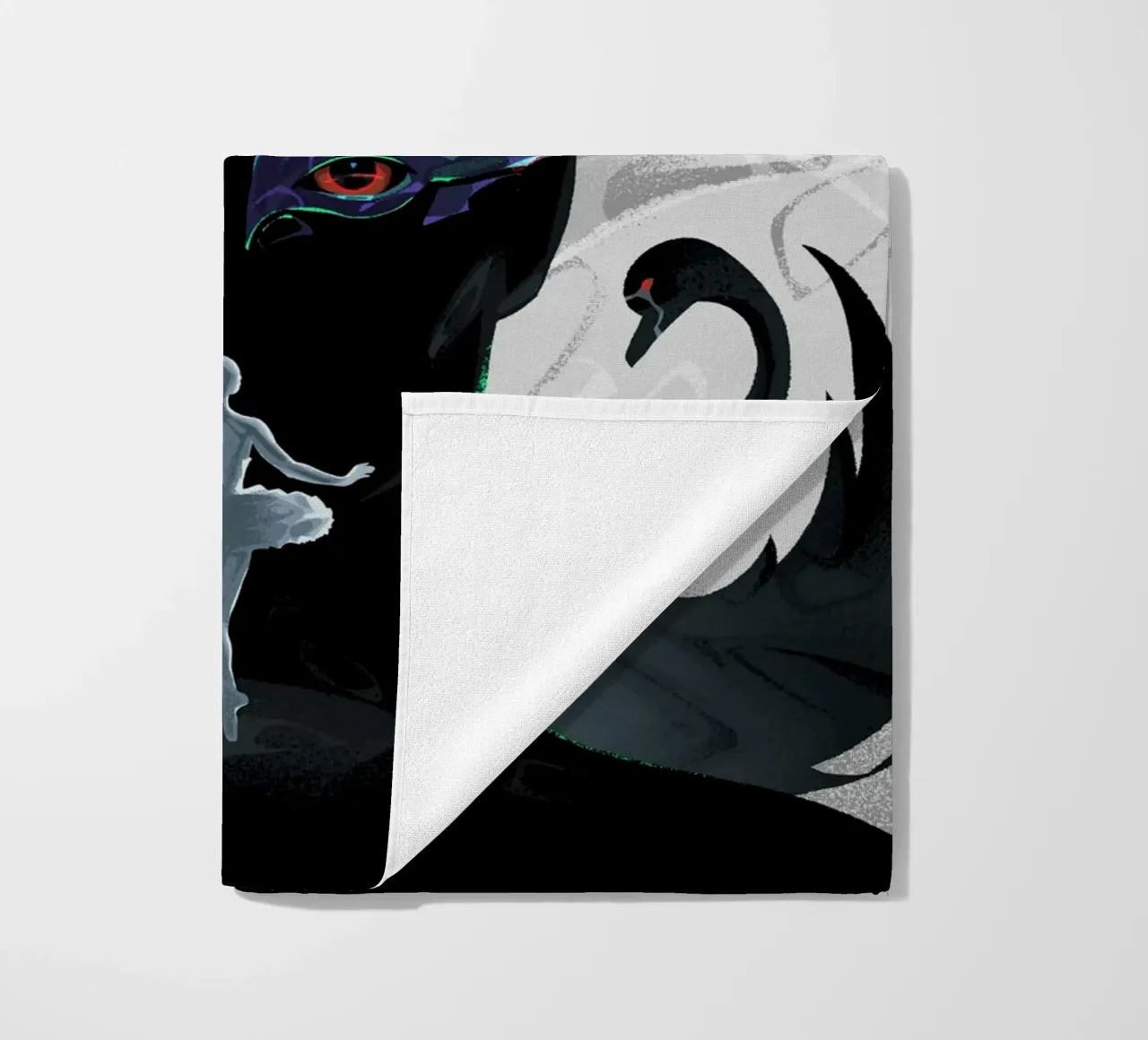 Black Swan beach towel by nabakumov