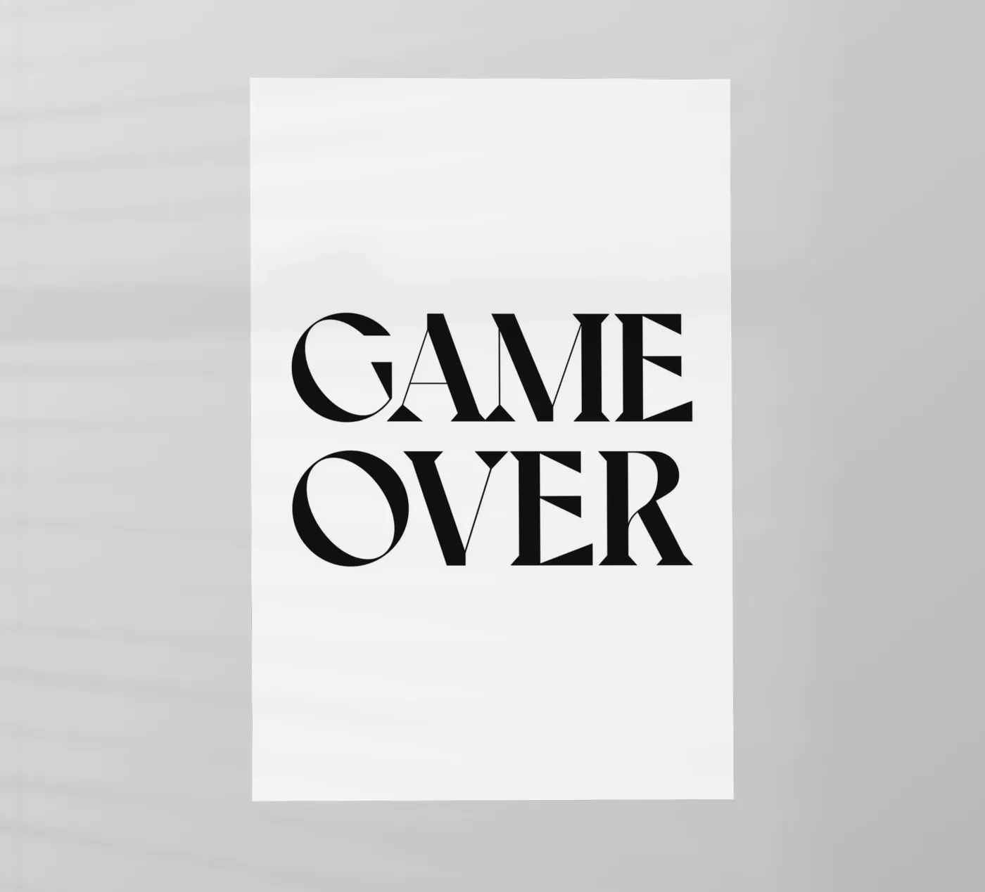 GIOCO FINITO pellicola backlit da n.4