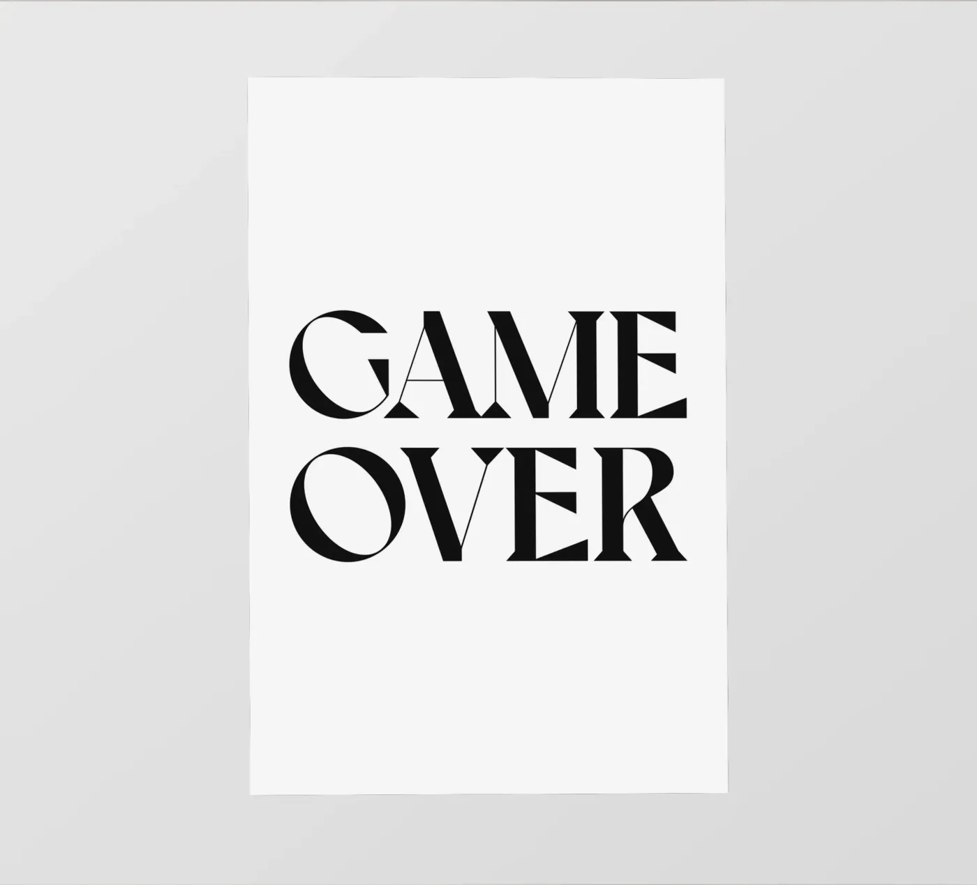 GIOCO FINITO pellicola backlit da n.4