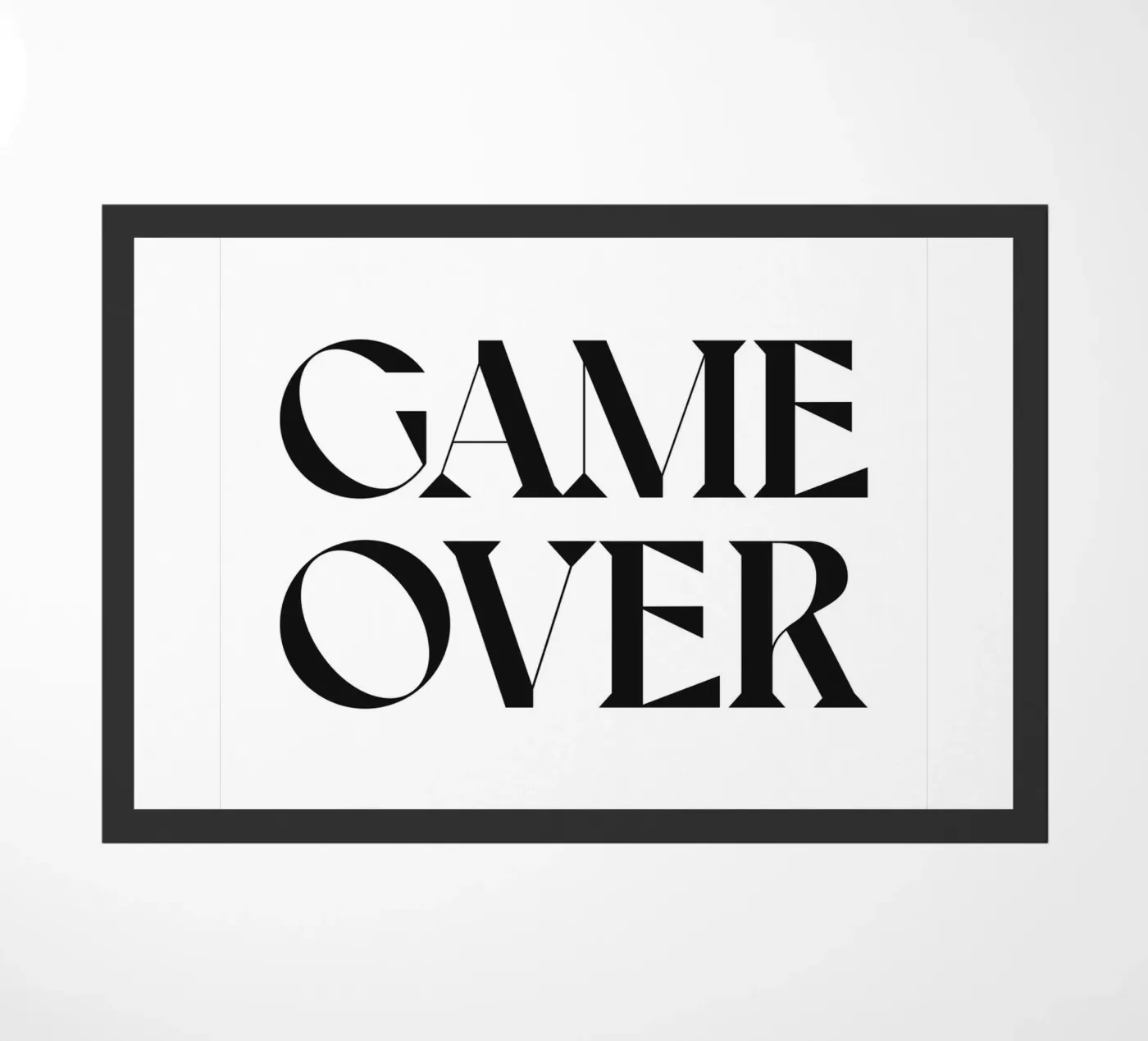 GAME OVER zerbino da n.4