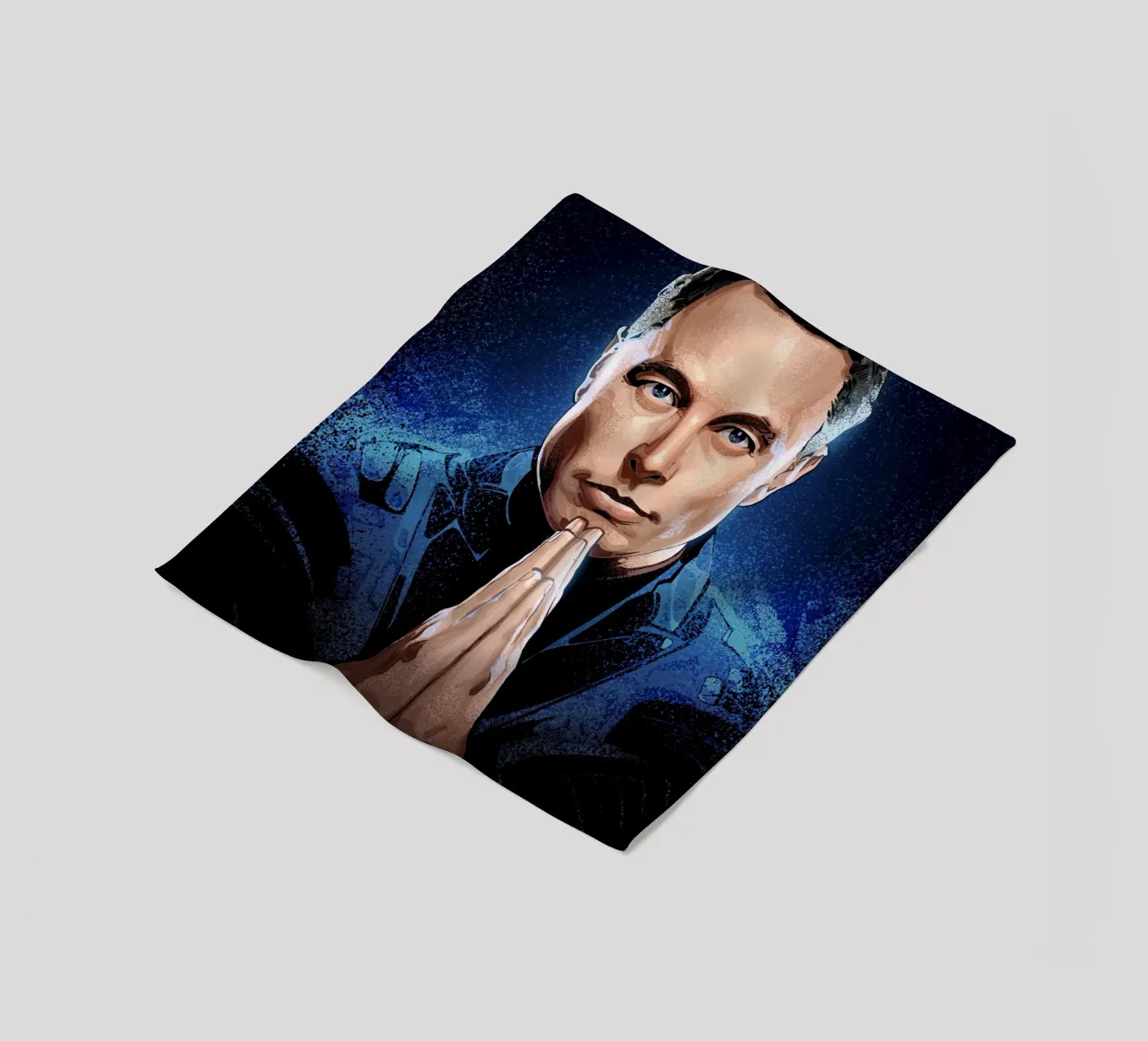 Elon Musk fleece blanket by nabakumov