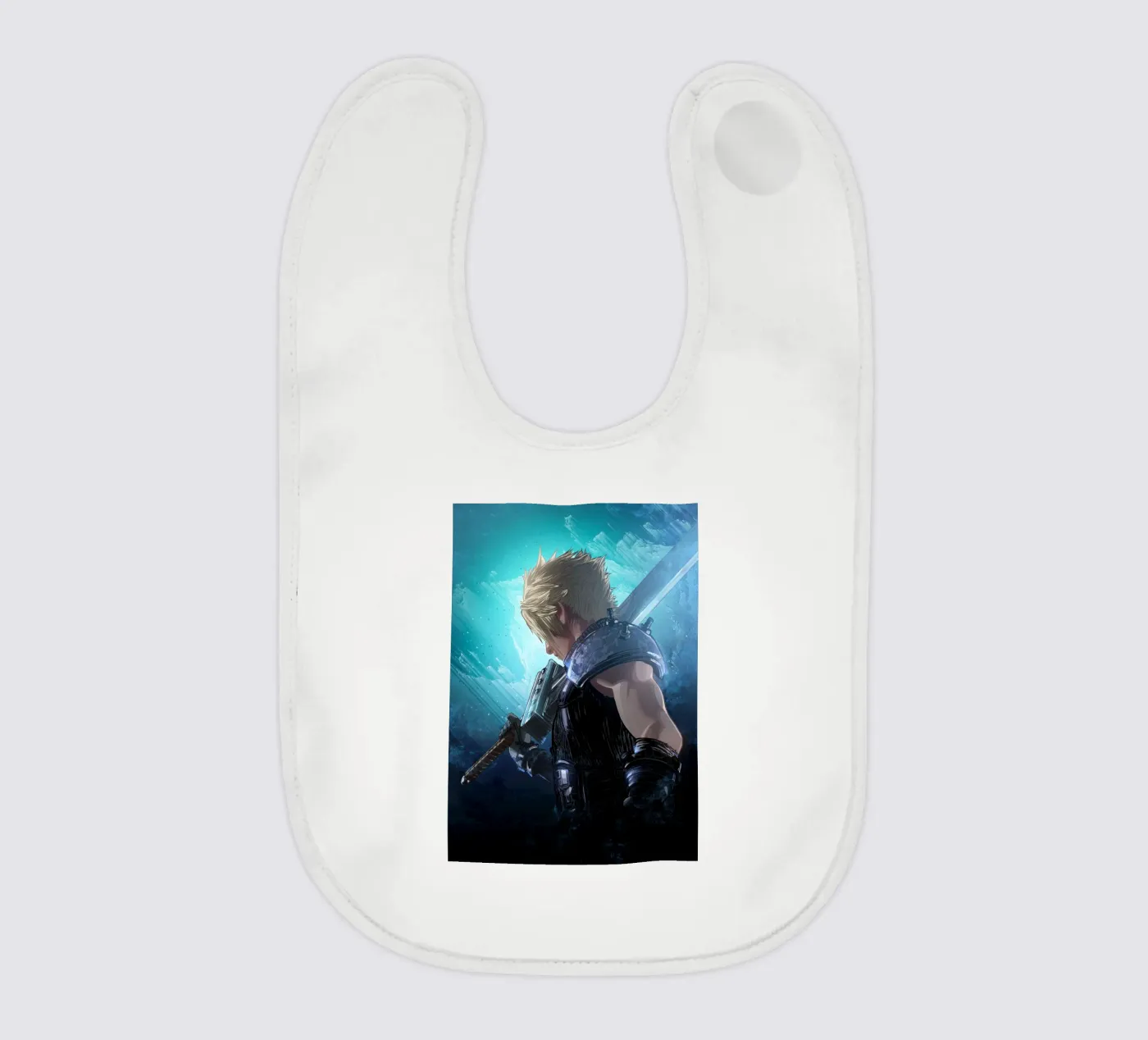 Cloud Strife baby bib by nabakumov