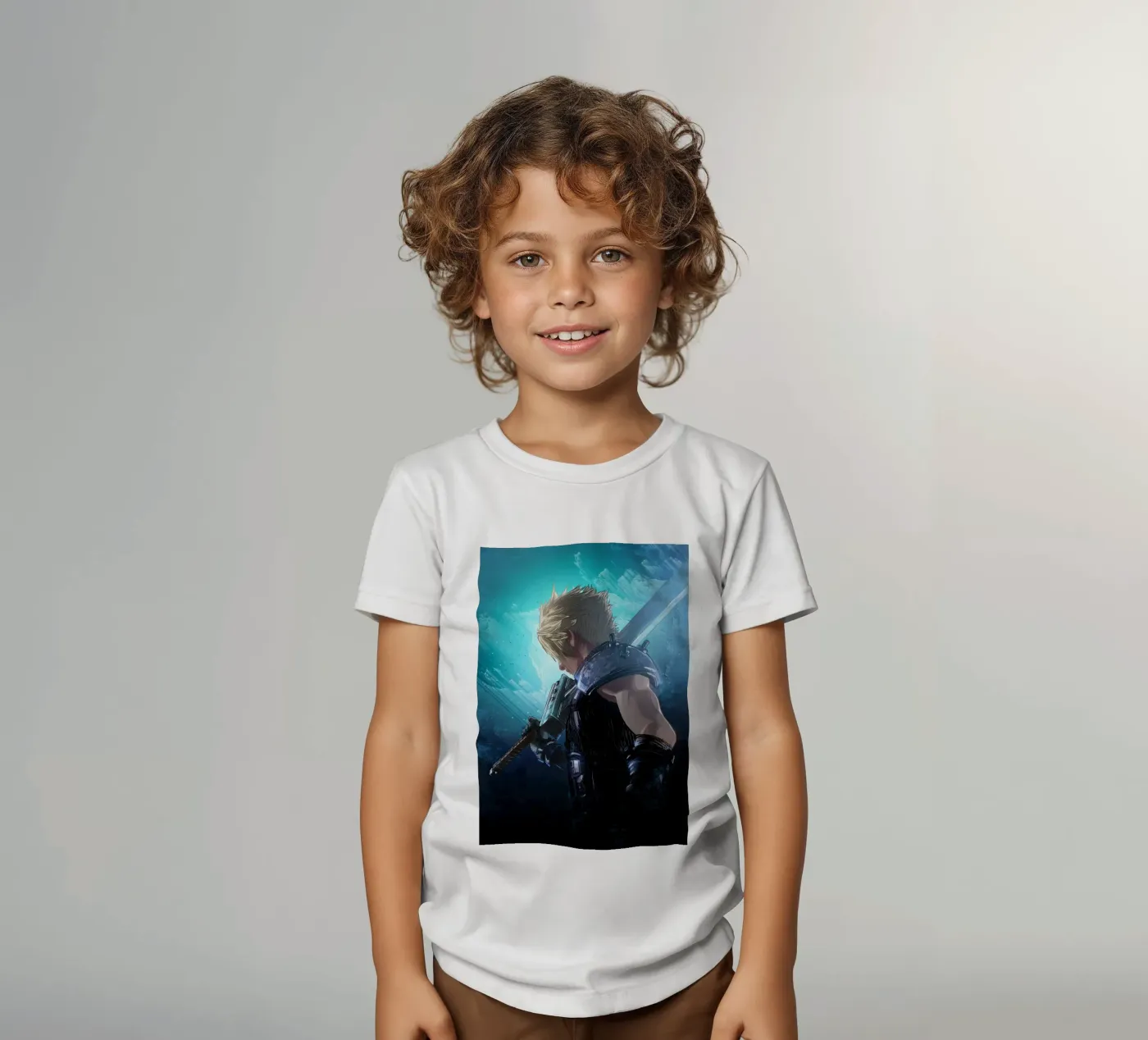 Cloud Strife t-shirt bambini da nabakumov