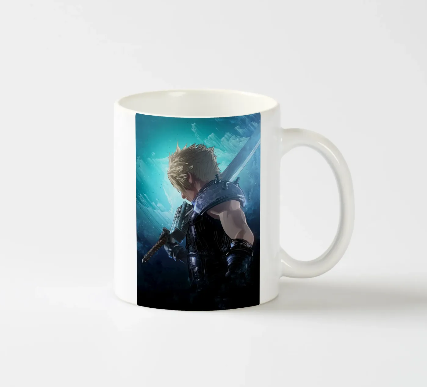 Cloud Strife ceramic mug by nabakumov