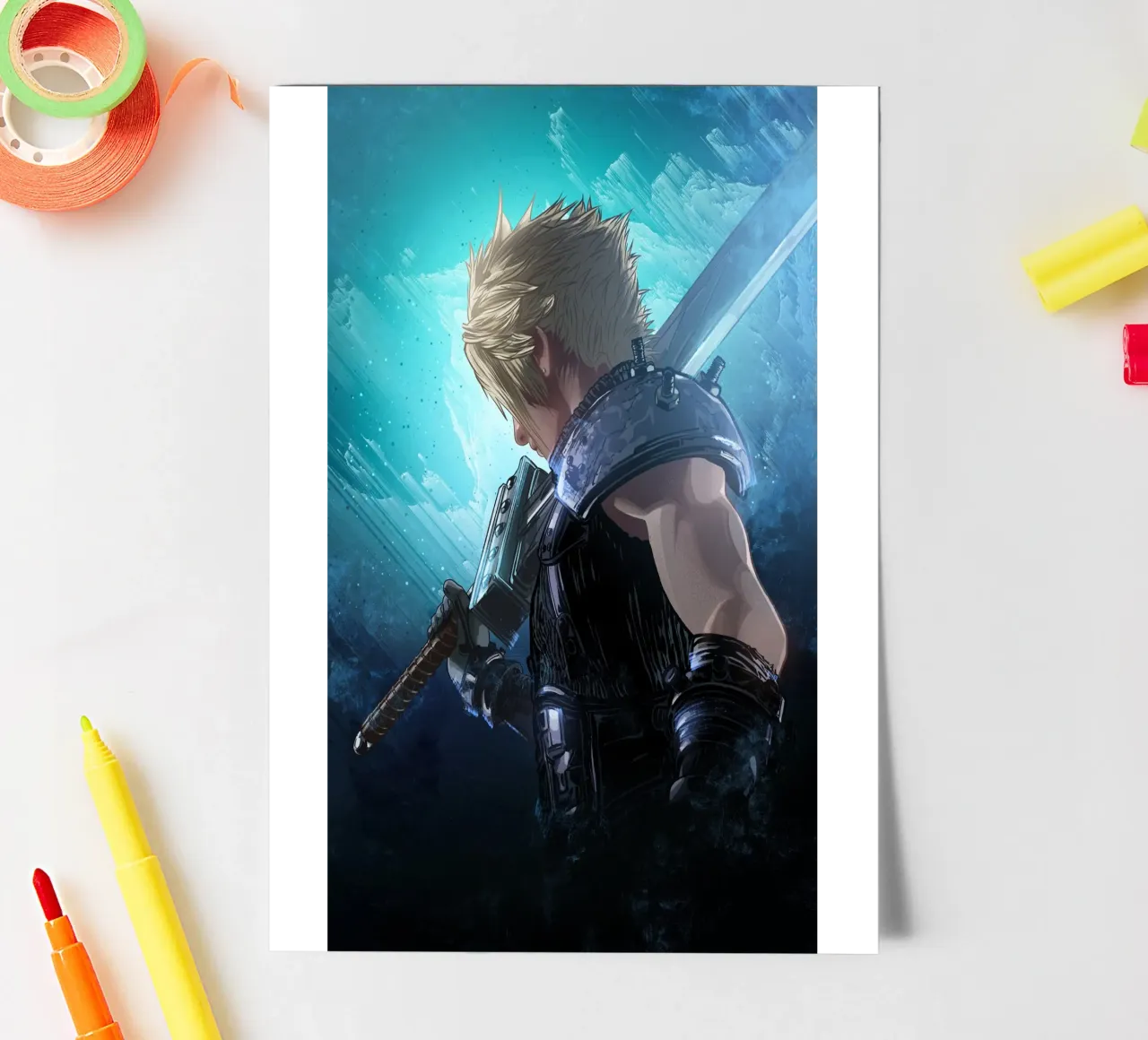 Cloud Strife sticker sheet by nabakumov