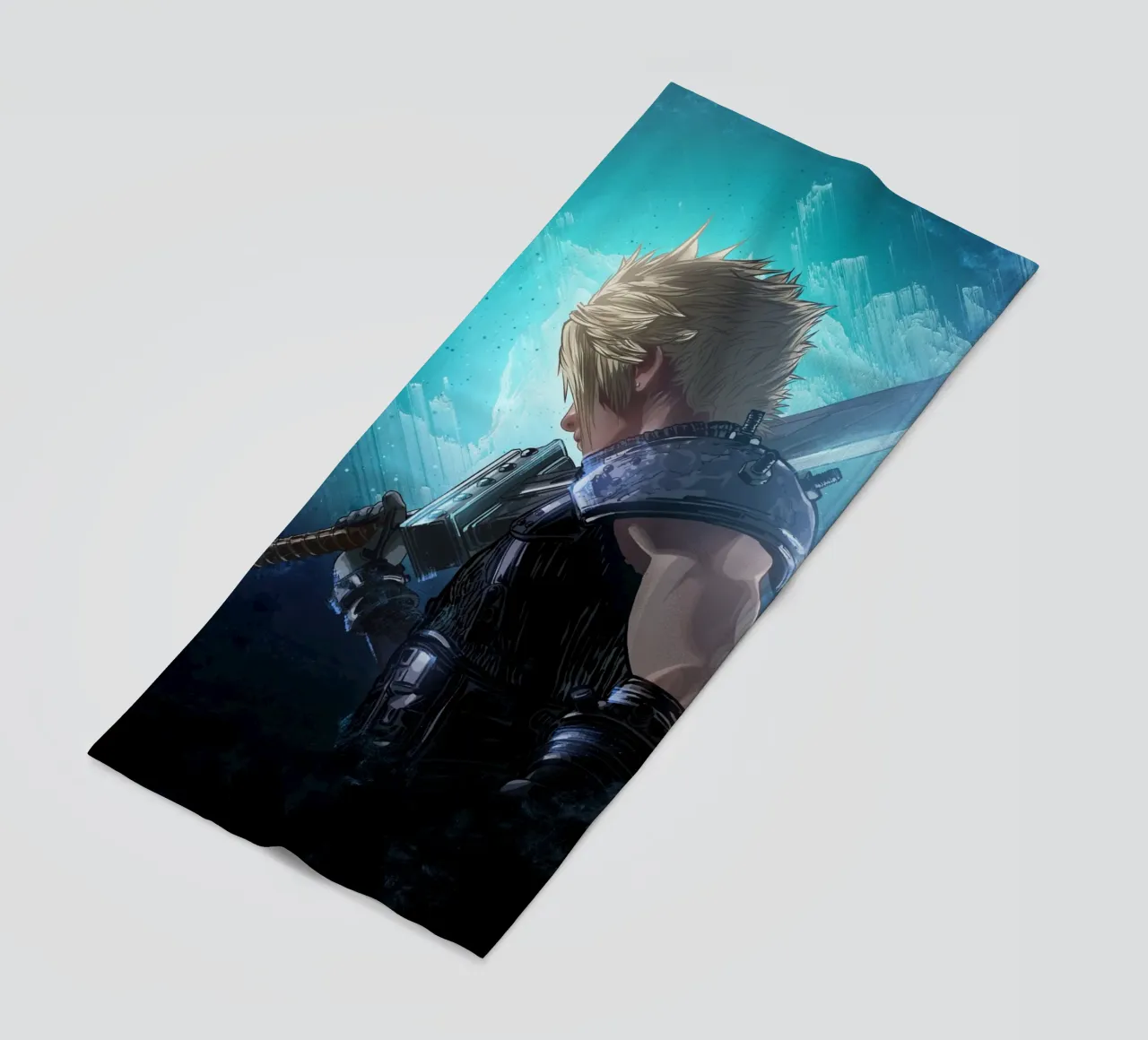 Cloud Strife beach towel by nabakumov
