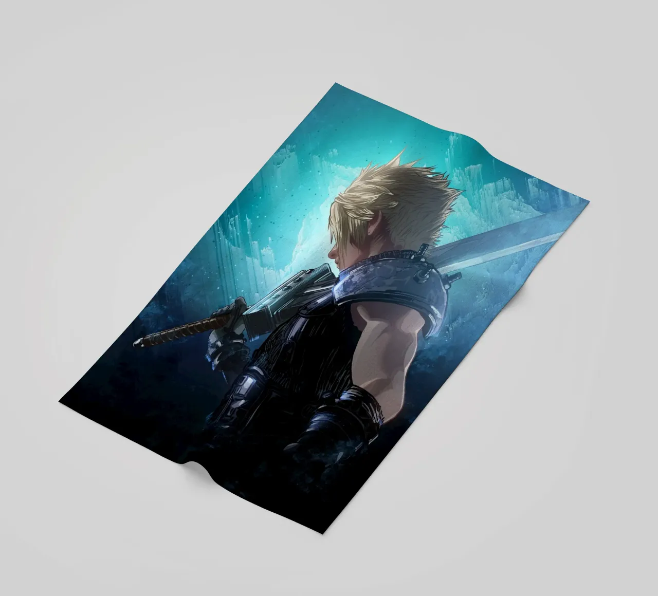 Cloud Strife beach towel by nabakumov