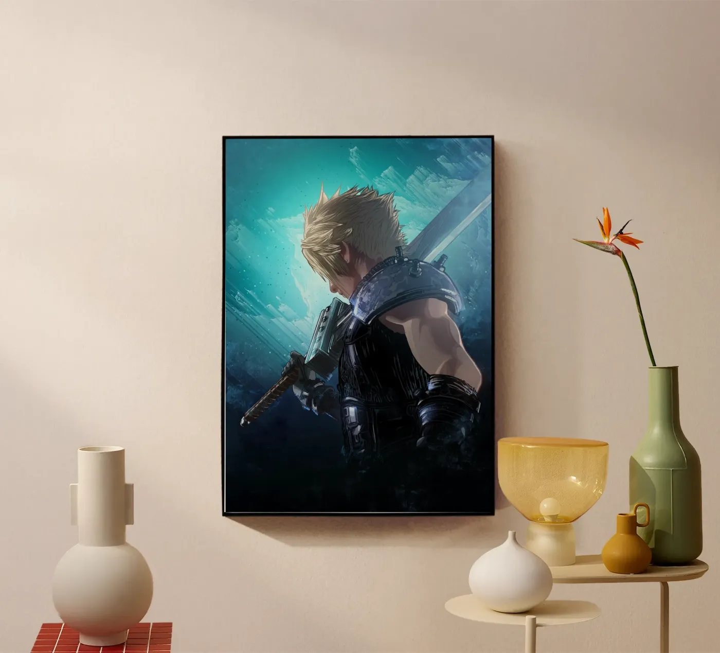 Cloud Strife acrylic glass by nabakumov